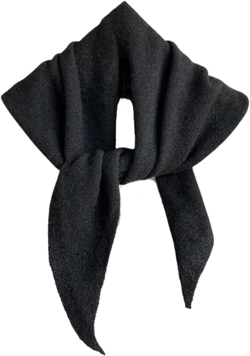TYATVS Knit Triangle Scarf for Women Knitted Head Scarf Y2k Bandana Fisherman Downtown Girl Aesthetic Accessories - Image 1